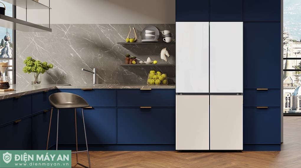 Tủ Lạnh Samsung Inverter 648 Lít Multi Door Bespoke RF59CB66F8S/SV